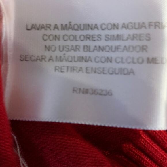 Kathy Ireland Ruby red sweater Three-quarter length sleeves size large - Picture 6 of 9